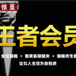 慢情圣《王者会员「情圣私密课」》