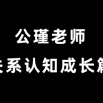 公瑾老师《关系认知成长篇》