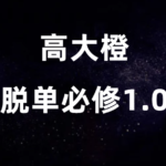 抖音高大橙《脱单必修1.0》价值1499元撩妹脱单课